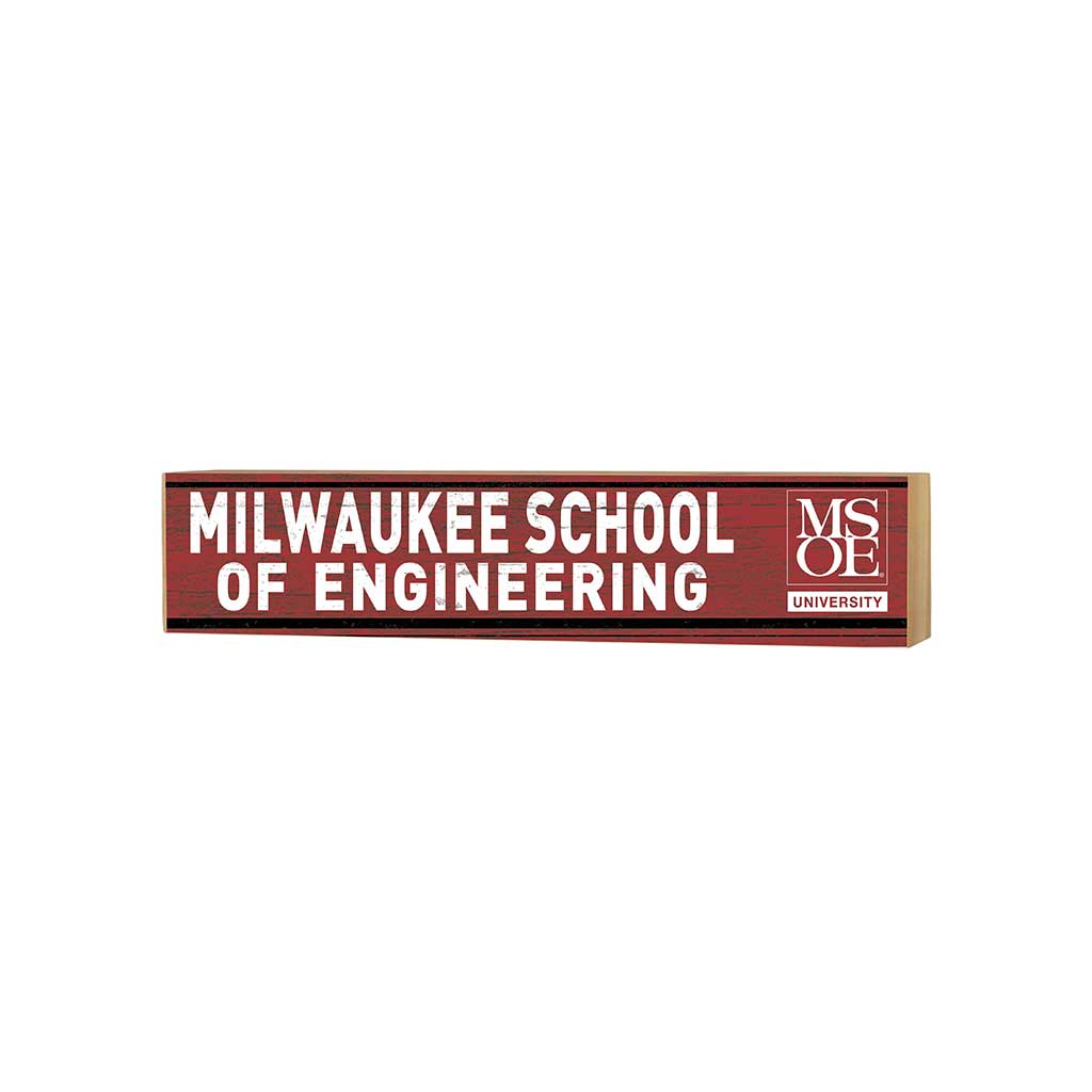 3x13 Block Team Spirit Block Milwaukee School of Engineering Raiders