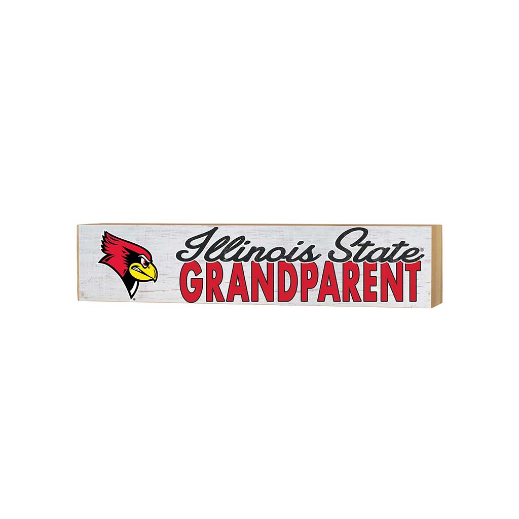3x13 Block Weathered Grandparent Illinois State Redbirds
