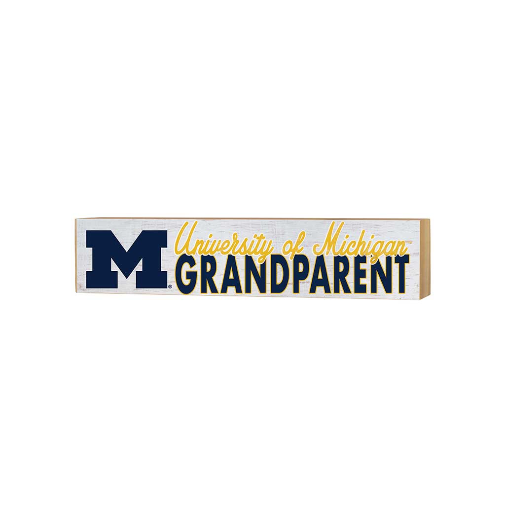 3x13 Block Weathered Grandparent Michigan Wolverines