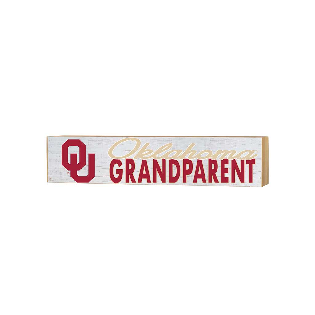 3x13 Block Weathered Grandparent Oklahoma Sooners