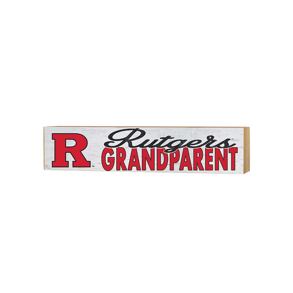3x13 Block Weathered Grandparent Rutgers Scarlet Knights