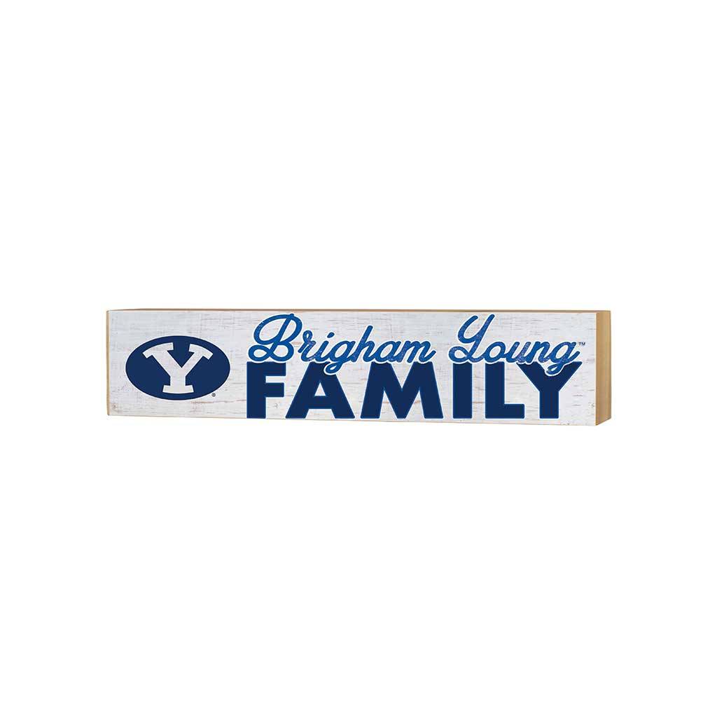 3x13 Block Weathered Team Family Block Brigham Young Cougars
