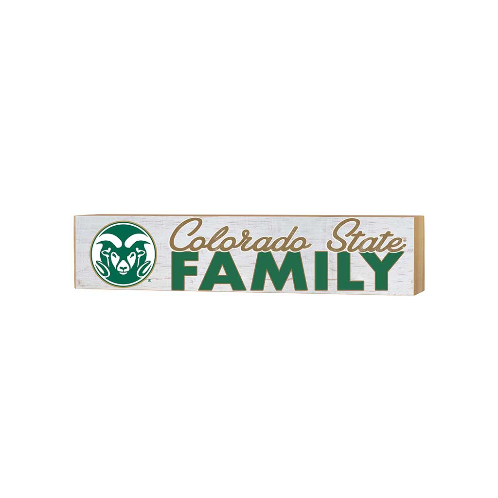 3x13 Block Weathered Team Family Block Colorado State-Ft. Collins Rams