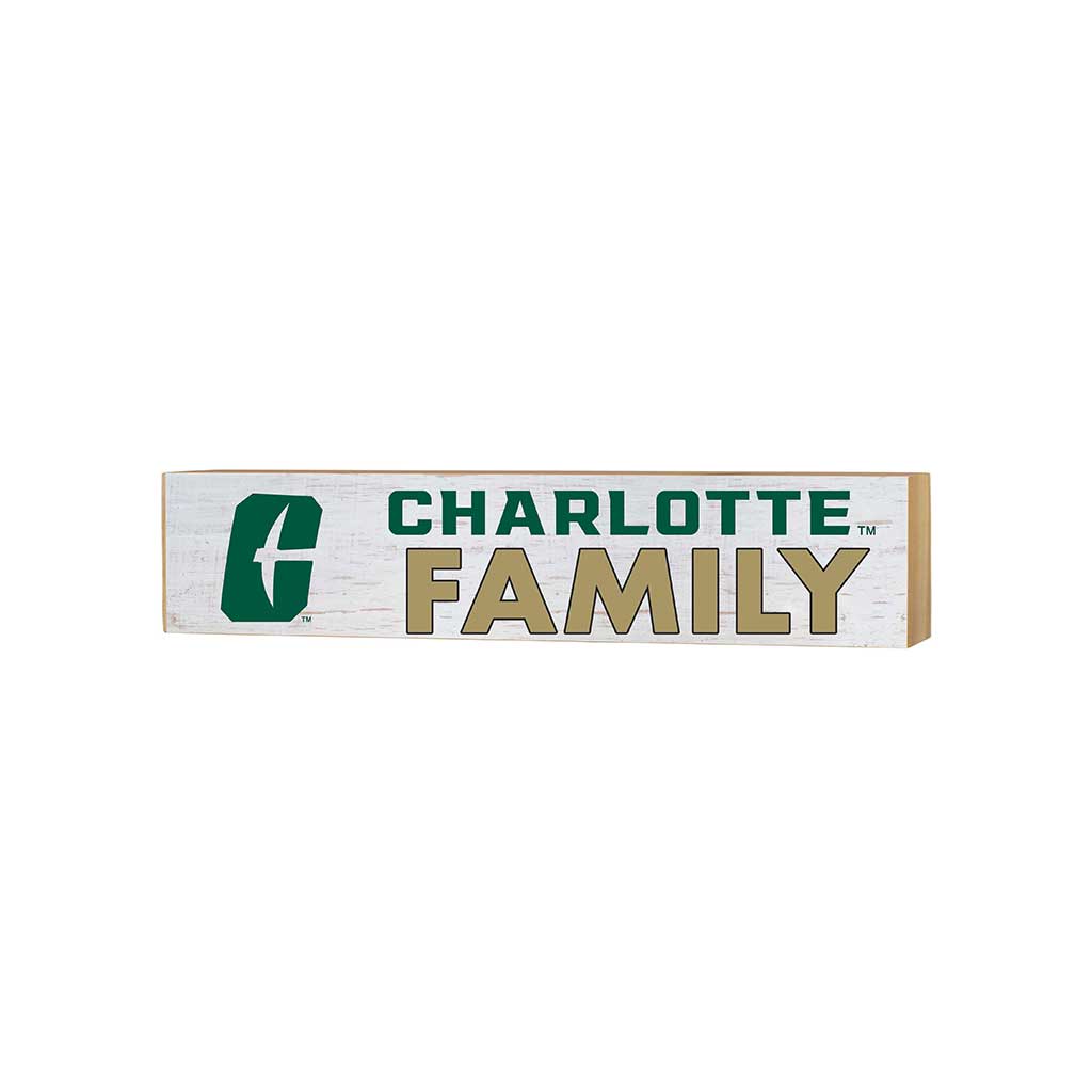 3x13 Block Weathered Team Family North Carolina Charlotte 49ers