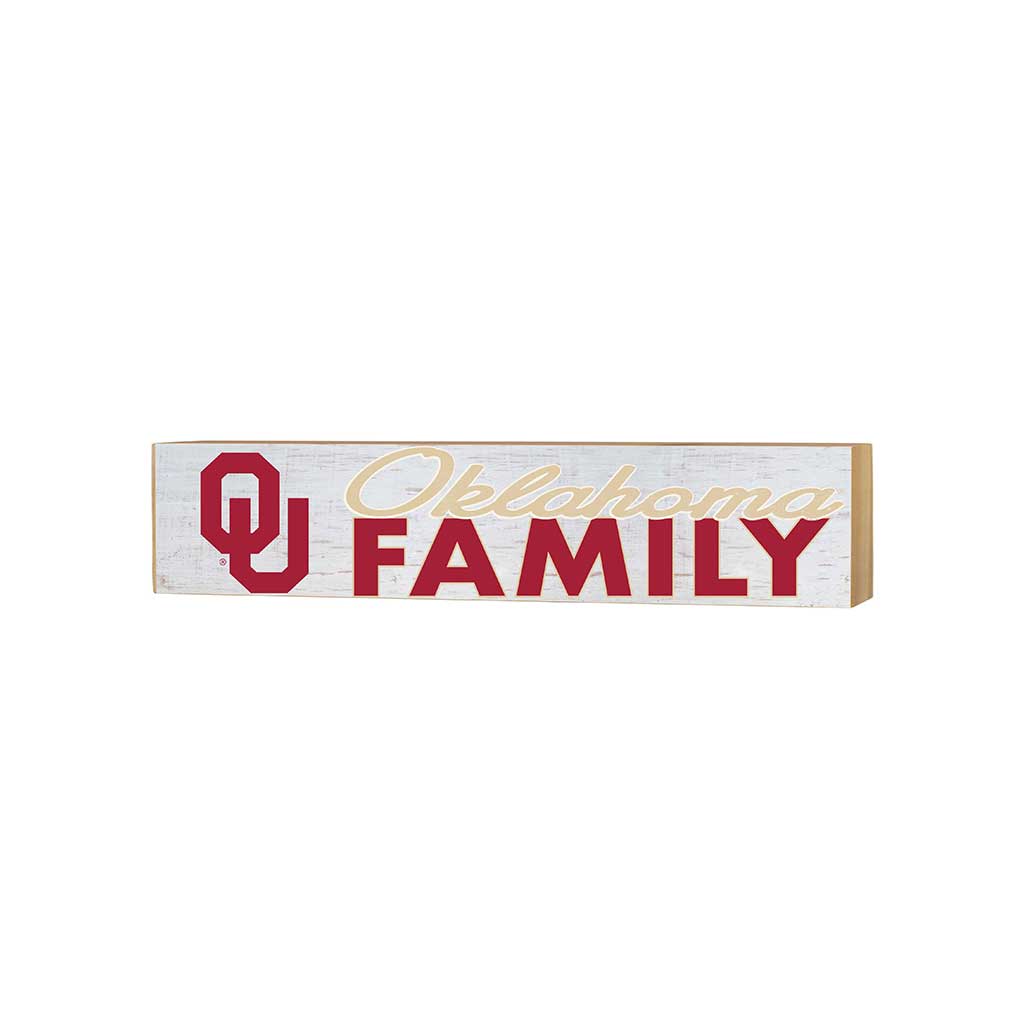 3x13 Block Weathered Team Family Block Oklahoma Sooners