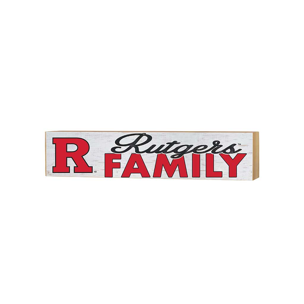 3x13 Block Weathered Team Family Block Rutgers Scarlet Knights