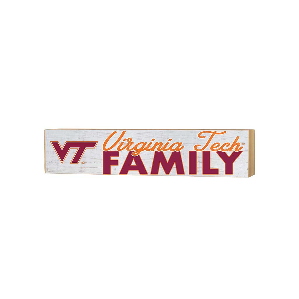 3x13 Block Weathered Team Family Block Virginia Tech Hokies
