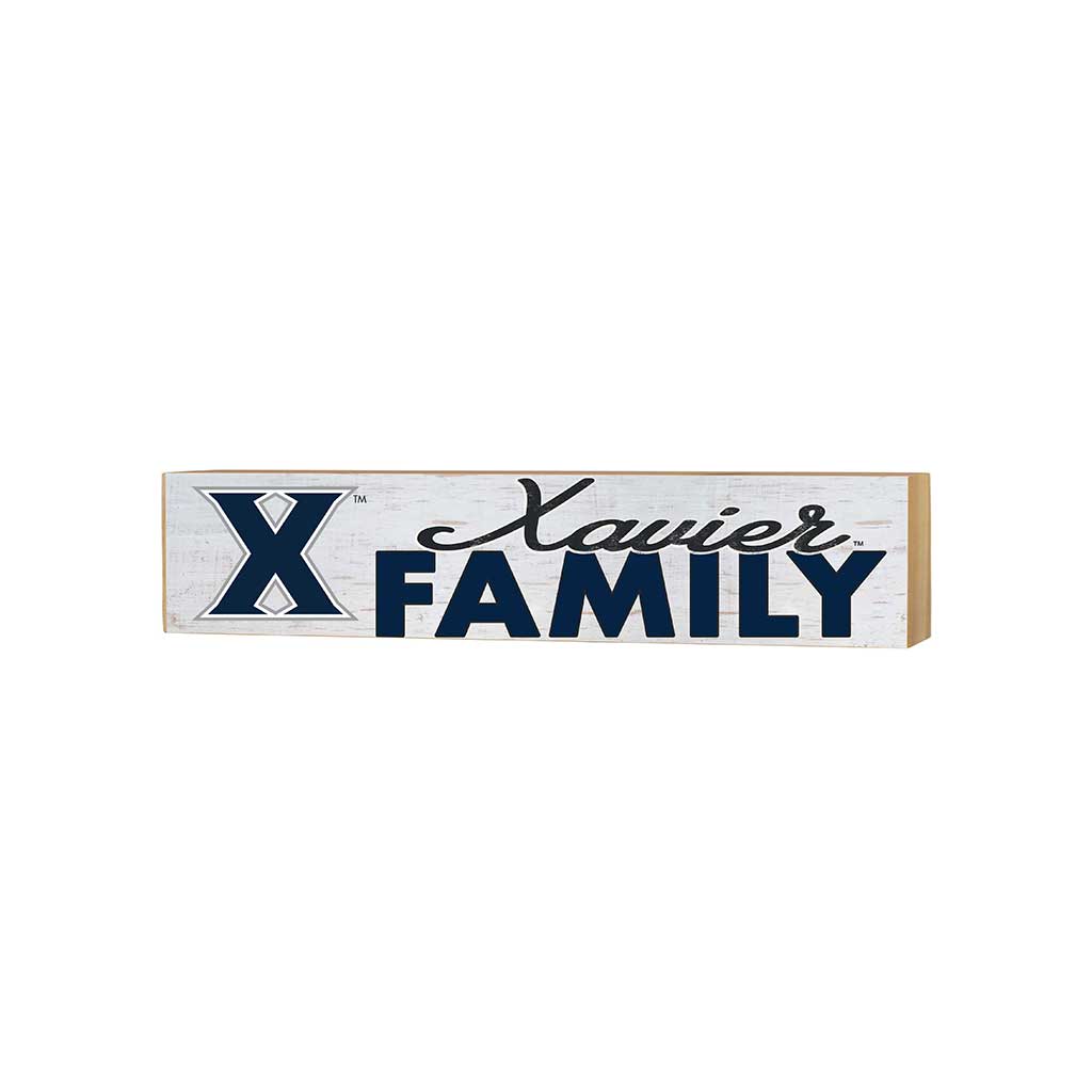 3x13 Block Weathered Team Family Block Xavier Ohio Musketeers