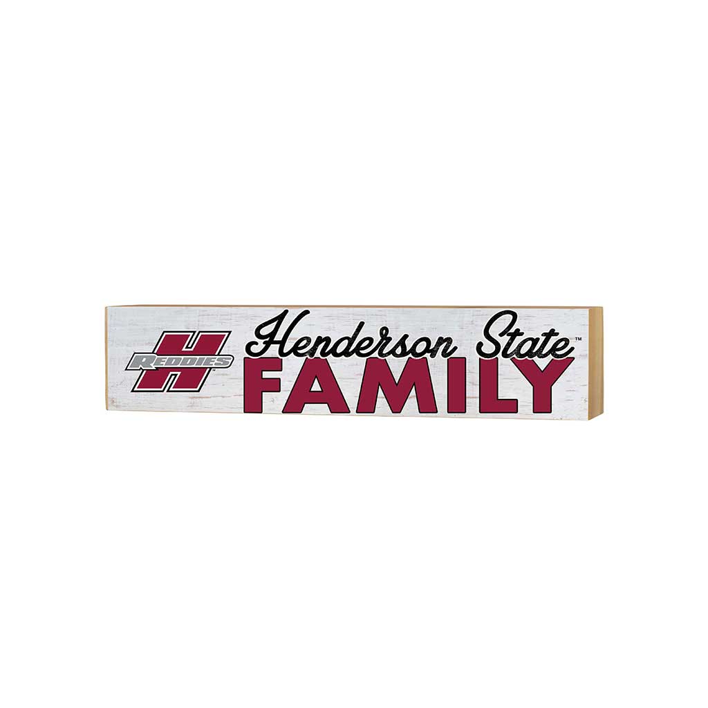 3x13 Block Weathered Team Family Block Henderson State University Reddies