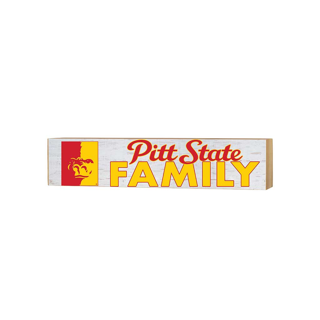 3x13 Block Weathered Team Family Pittsburg State University Gorilla