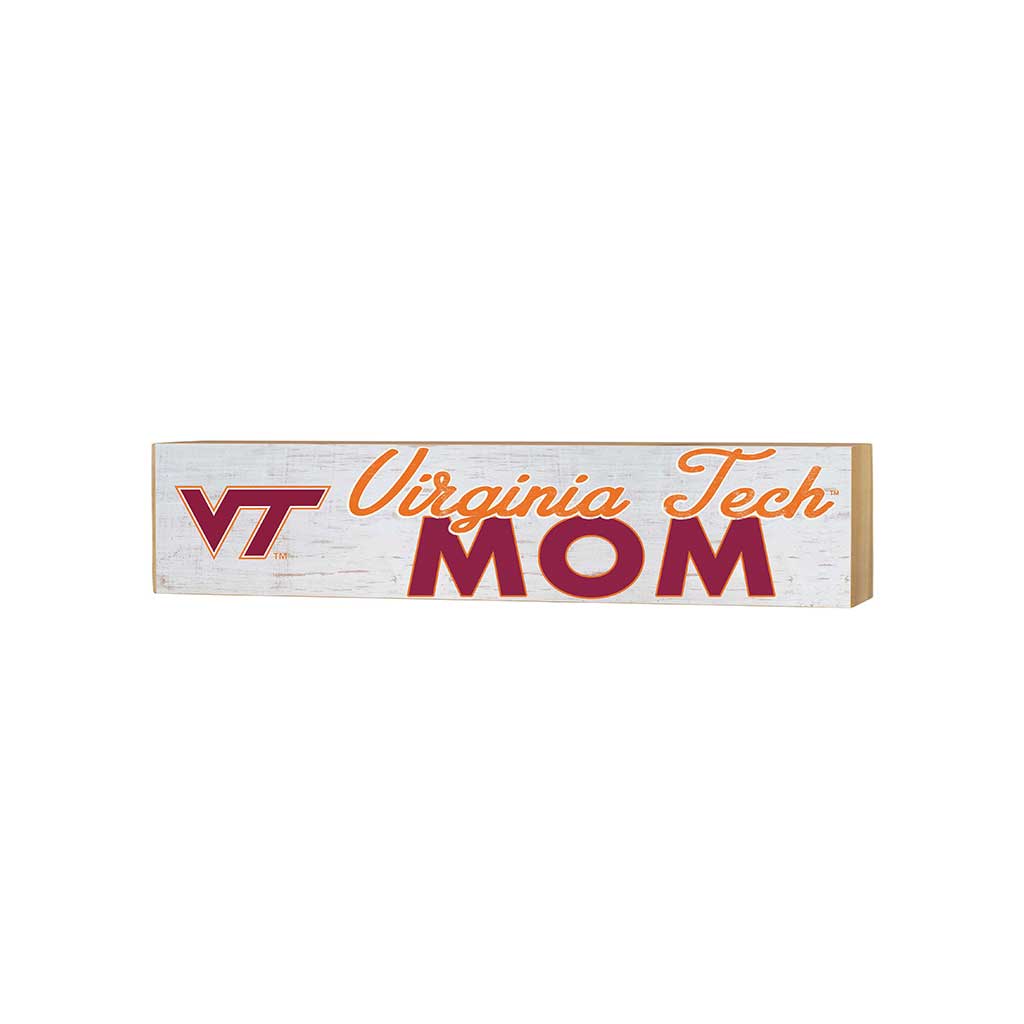 3x13 Block Weathered Mom Virginia Tech Hokies
