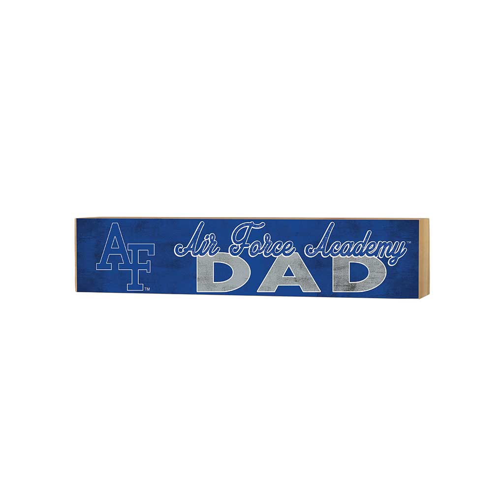 3x13 Block Colored With Logo Dad Air Force Academy Falcons
