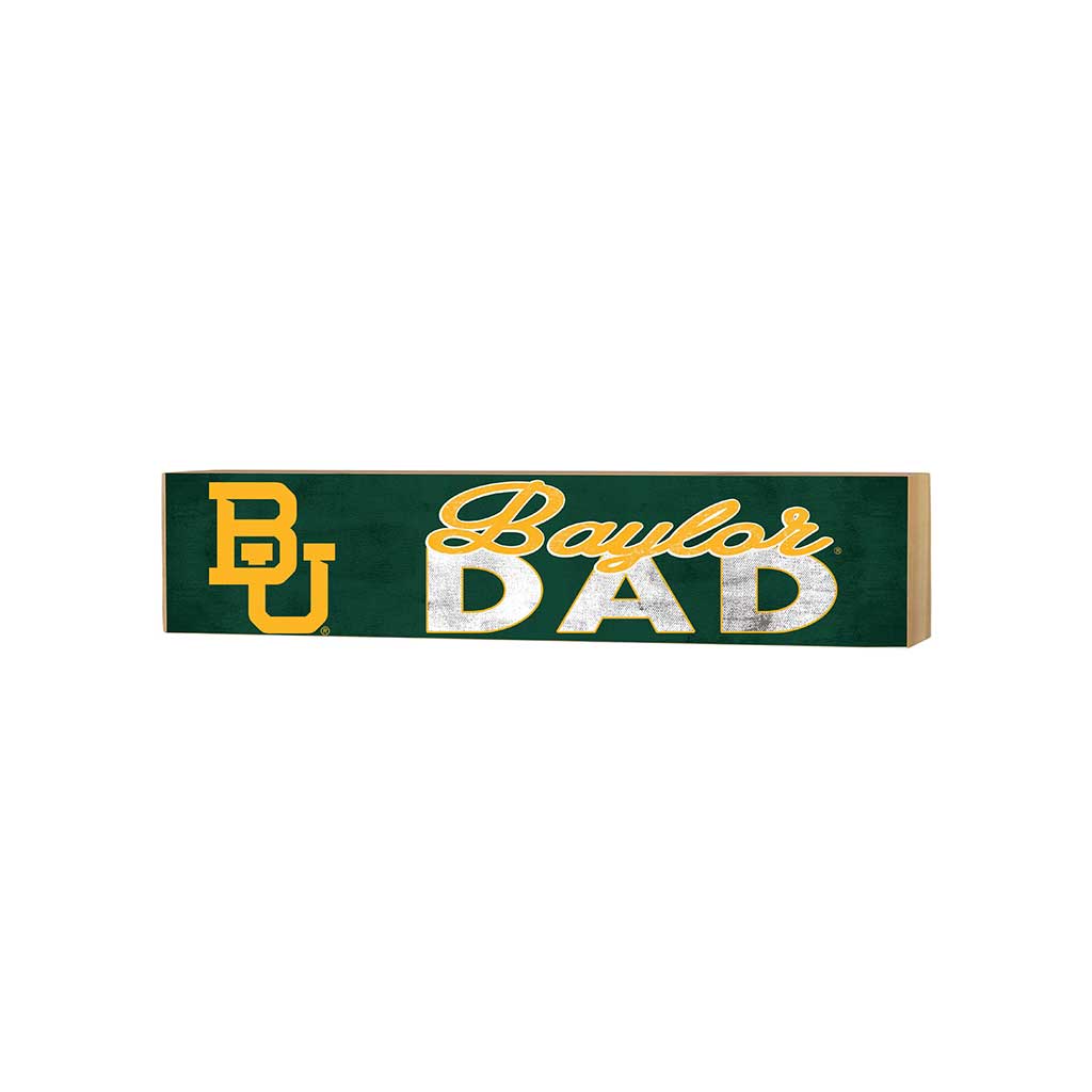 3x13 Block Colored With Logo Dad Baylor Bears