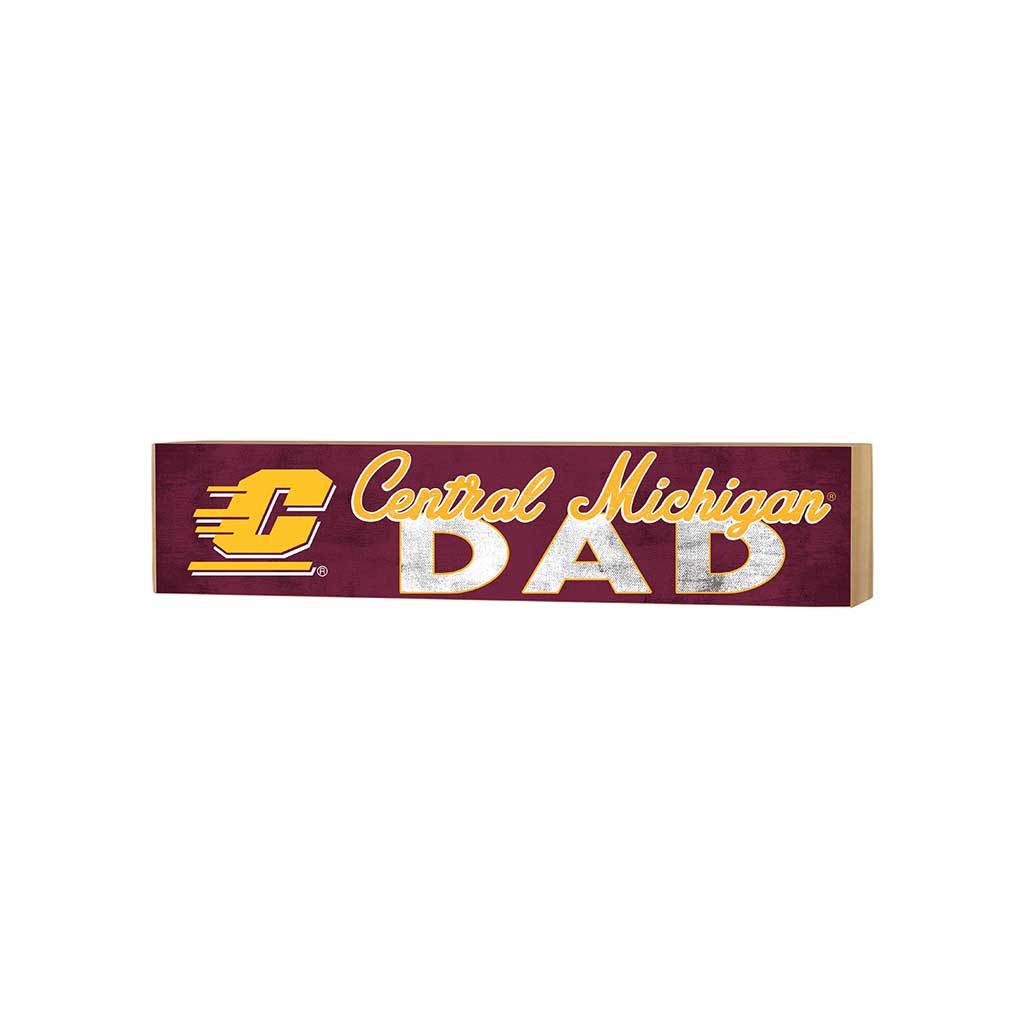 3x13 Block Colored With Logo Dad Central Michigan Chippewas