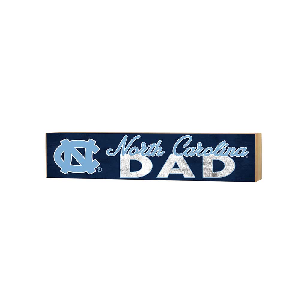 3x13 Block Colored With Logo Dad North Carolina (Chapel Hill) Tar Heels