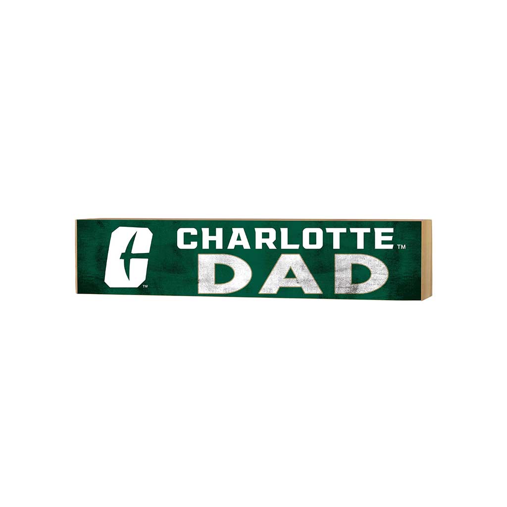 3x13 Block Colored With Logo Dad North Carolina (Charlotte) 49ers