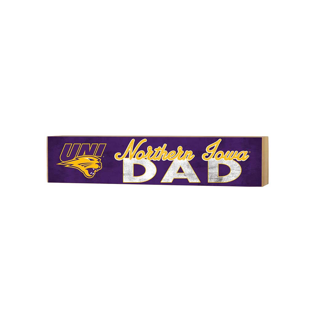 3x13 Block Colored With Logo Dad Northern Iowa Panthers