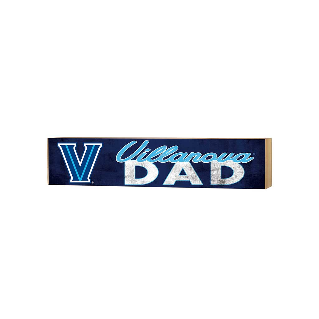 3x13 Block Colored With Logo Dad Villanova Wildcats