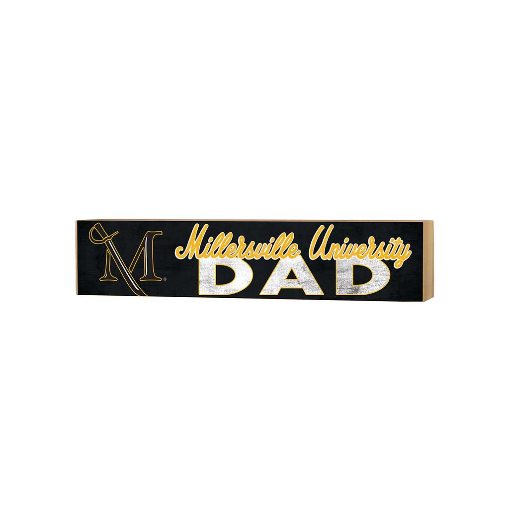 3x13 Block Colored With Logo Dad Millersville University Marauders