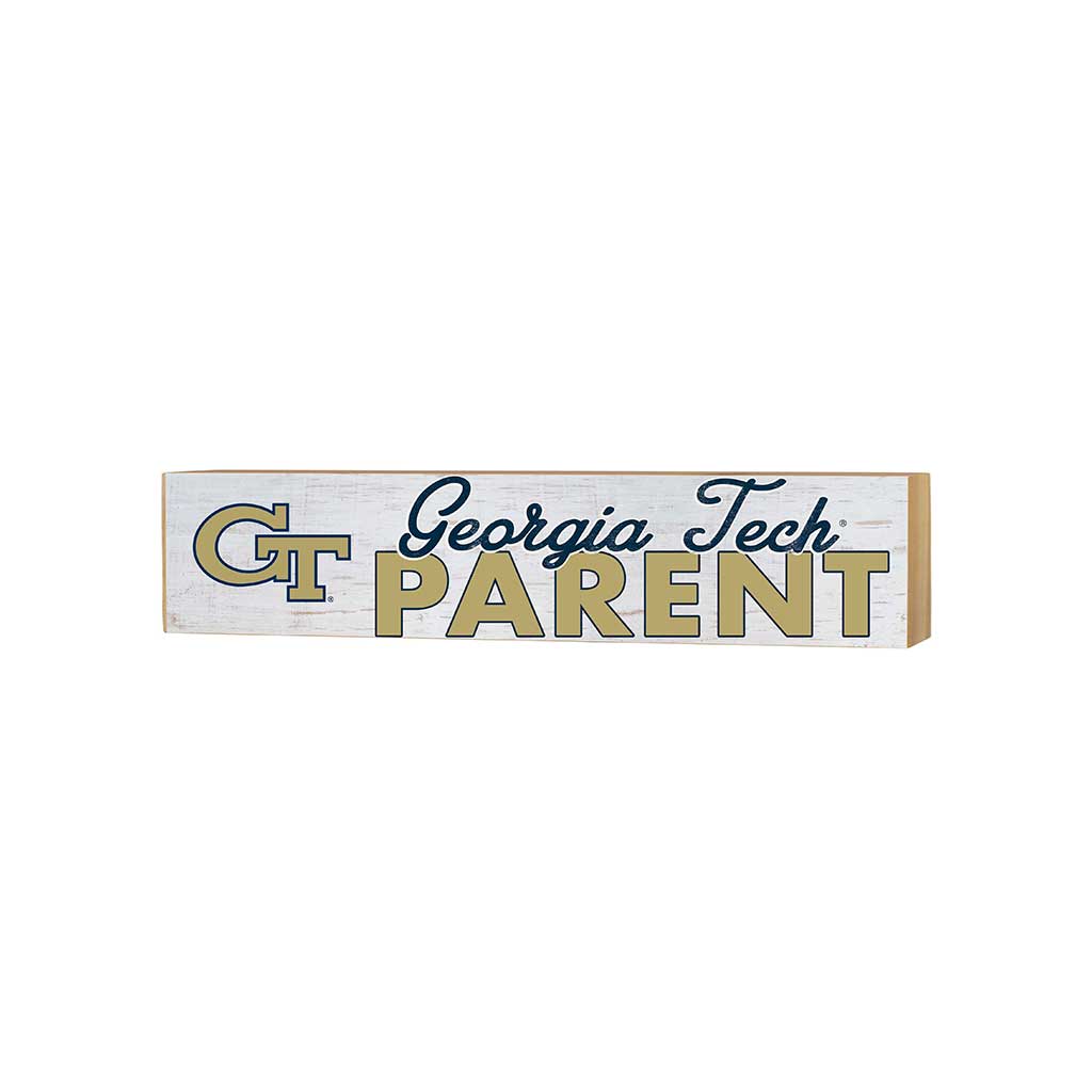 3x13 Block Weathered Parents Georgia Tech Yellow Jackets
