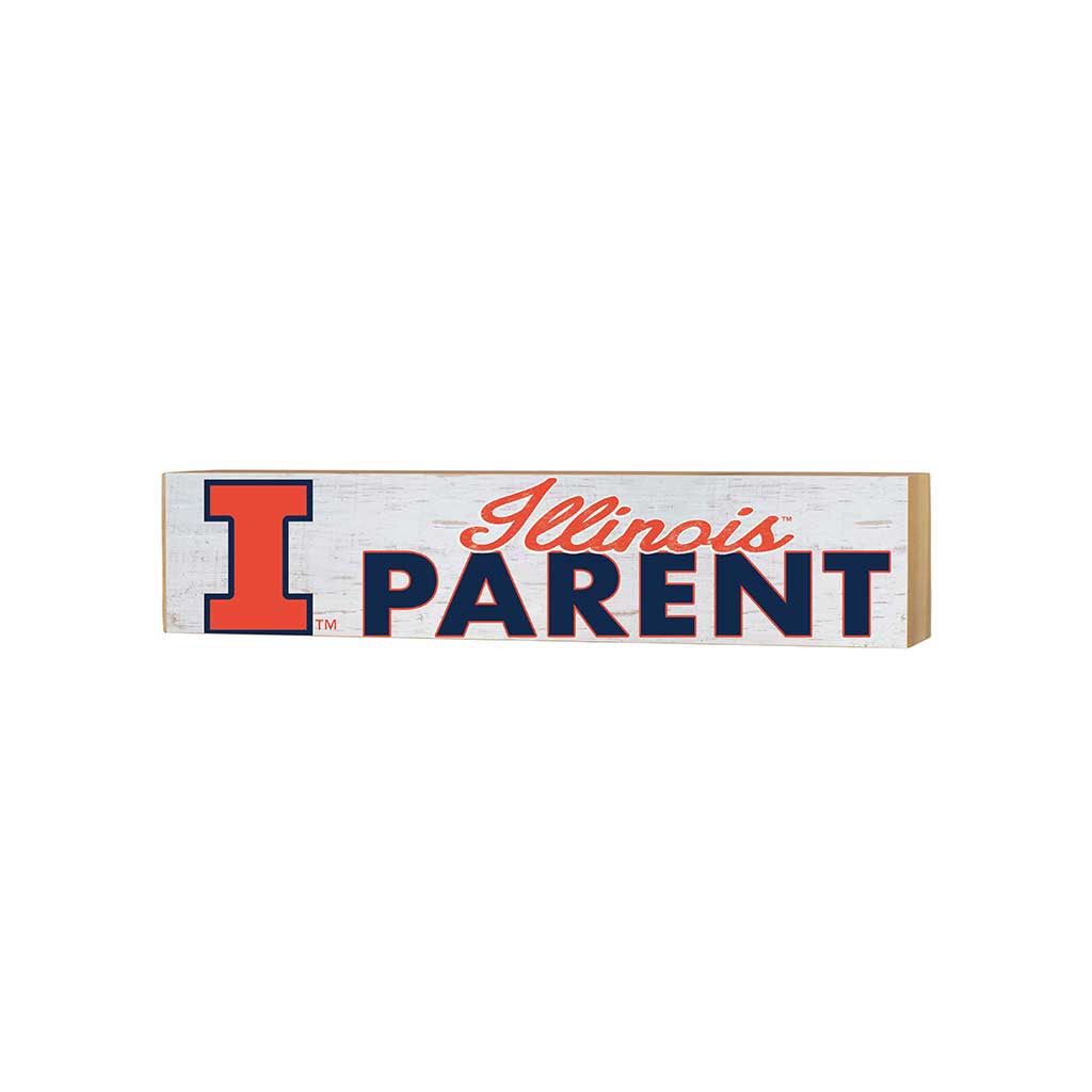 3x13 Block Weathered Parents Illinois Fighting Illini