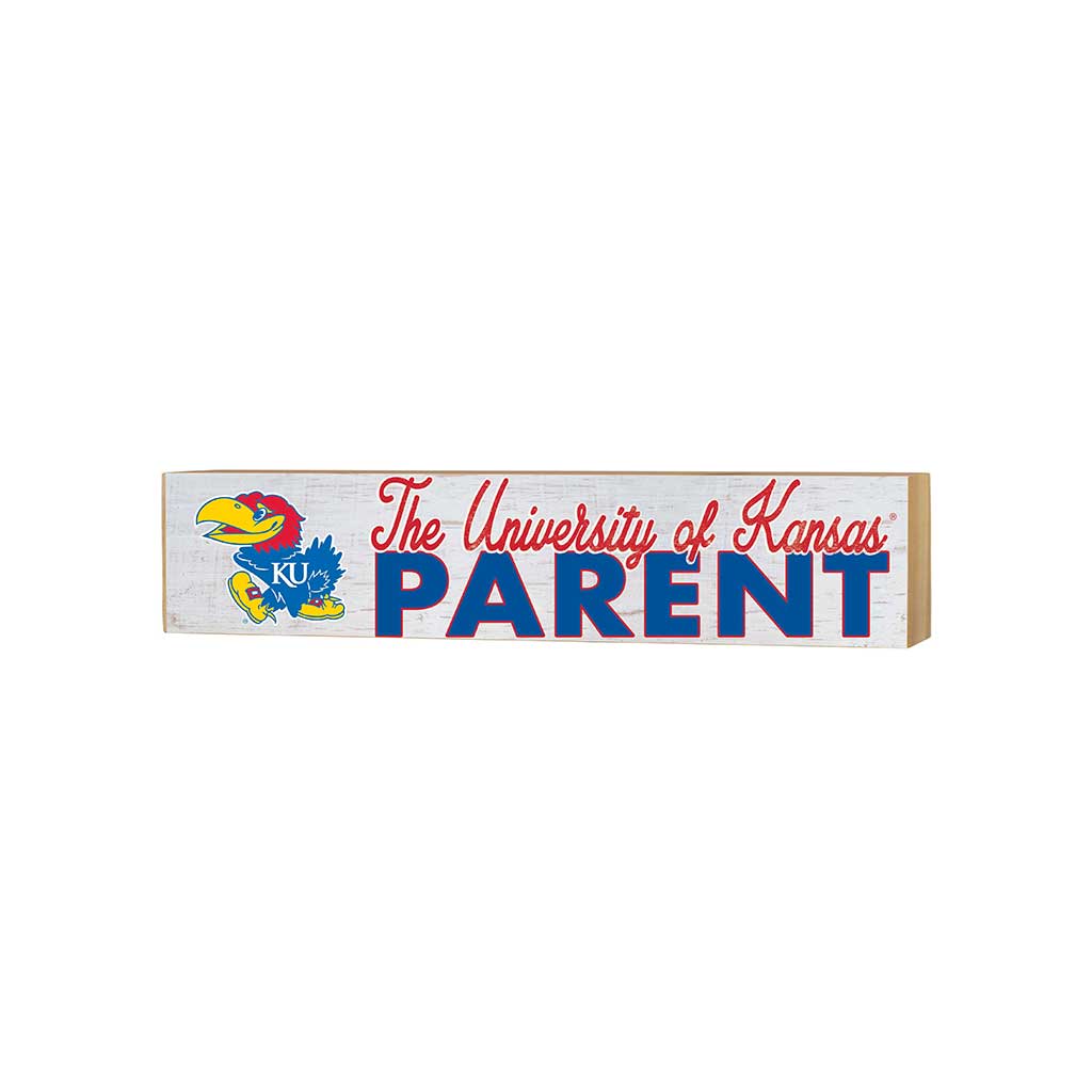 3x13 Block Weathered Parents Kansas Jayhawks
