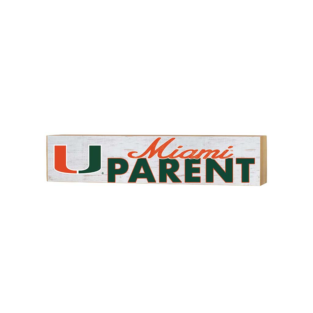 3x13 Block Weathered Parents Miami Hurricanes