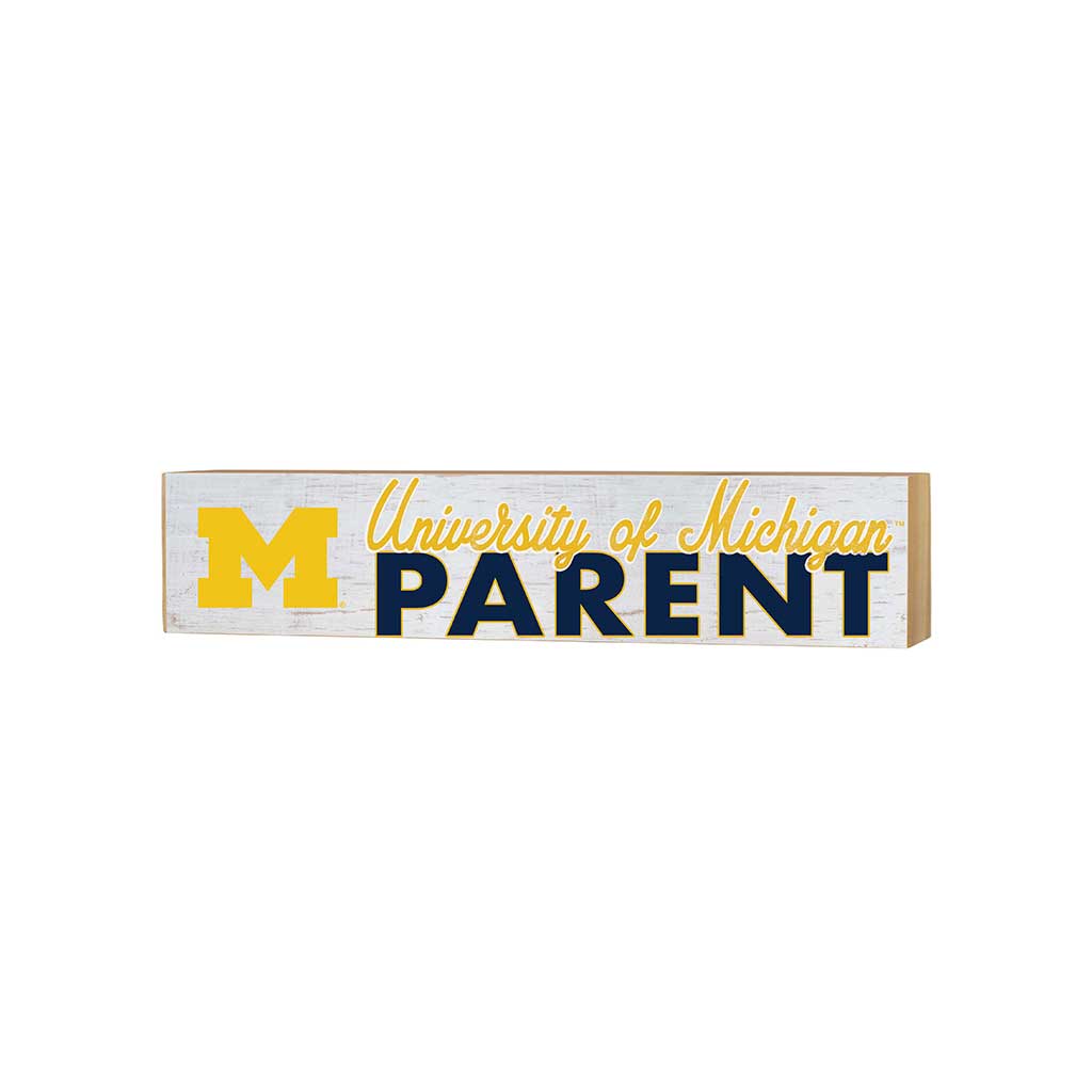 3x13 Block Weathered Parents Michigan Wolverines