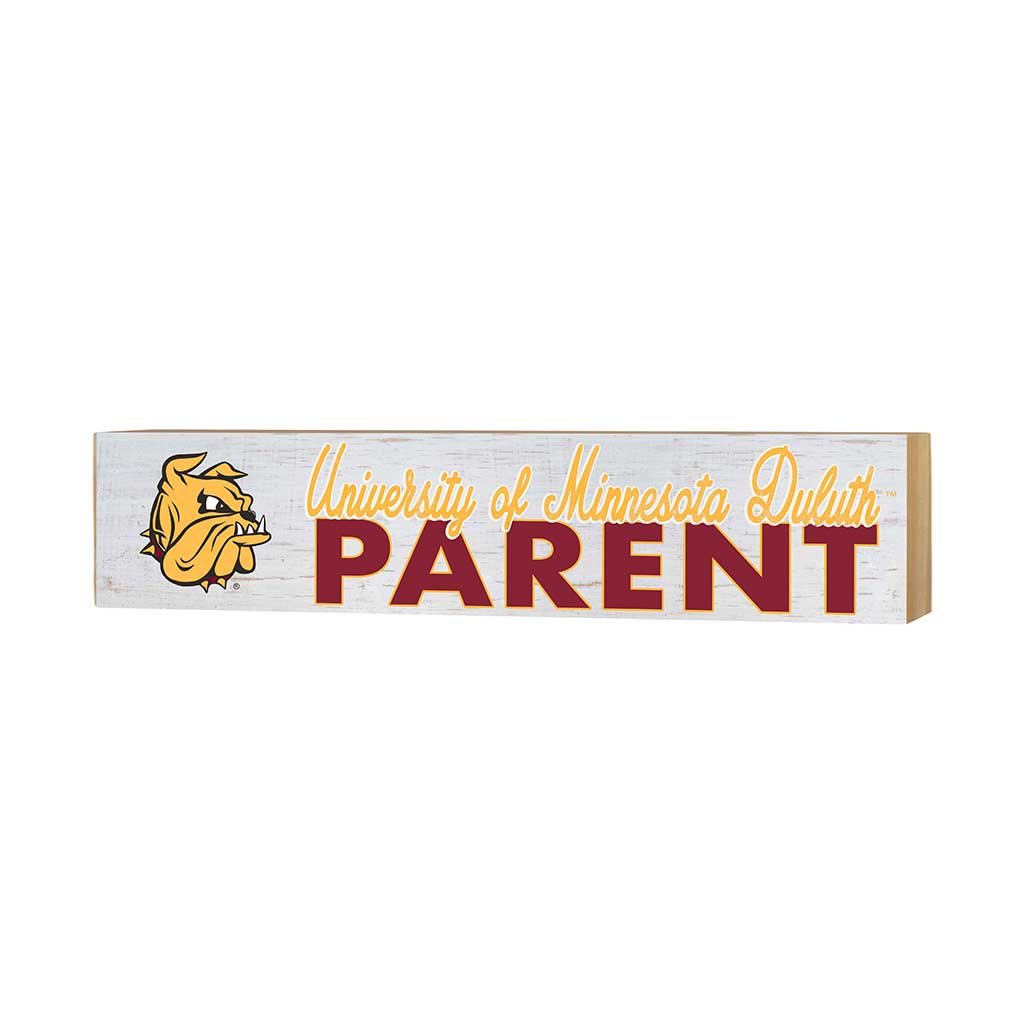 3x13 Block Weathered Parents University of Minnesota Duluth Bulldogs