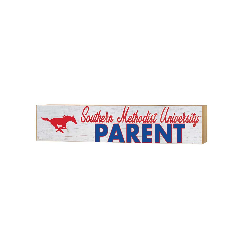 3x13 Block Weathered Parents Southern Methodist Mustangs
