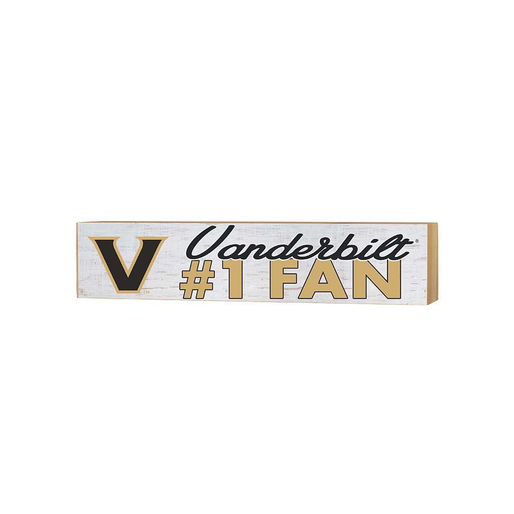 3x13 Block Weathered #1 Fan Vanderbilt Commodores