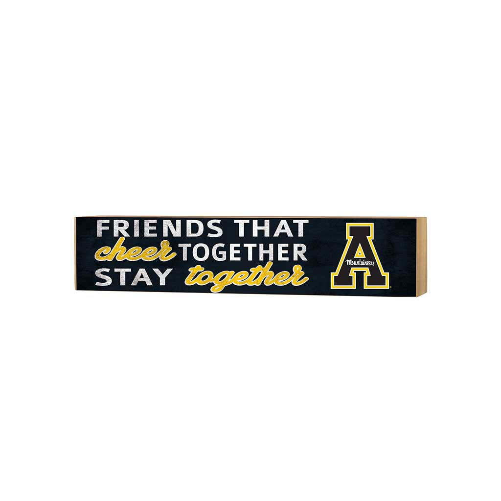 3x13 Block Team Logo Friends That Cheers Appalachian State Mountaineers