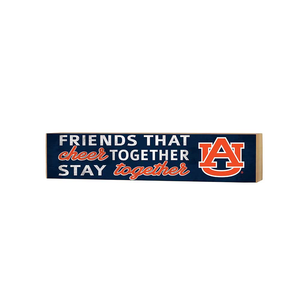 3x13 Block Team Logo Friends That Cheers Auburn Tigers