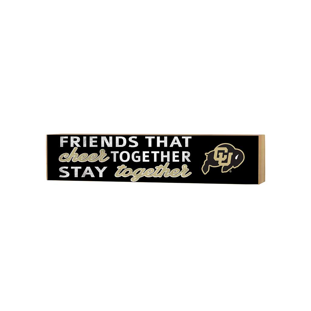 3x13 Block Team Logo Friends That Cheers Colorado (Boulder) Buffaloes