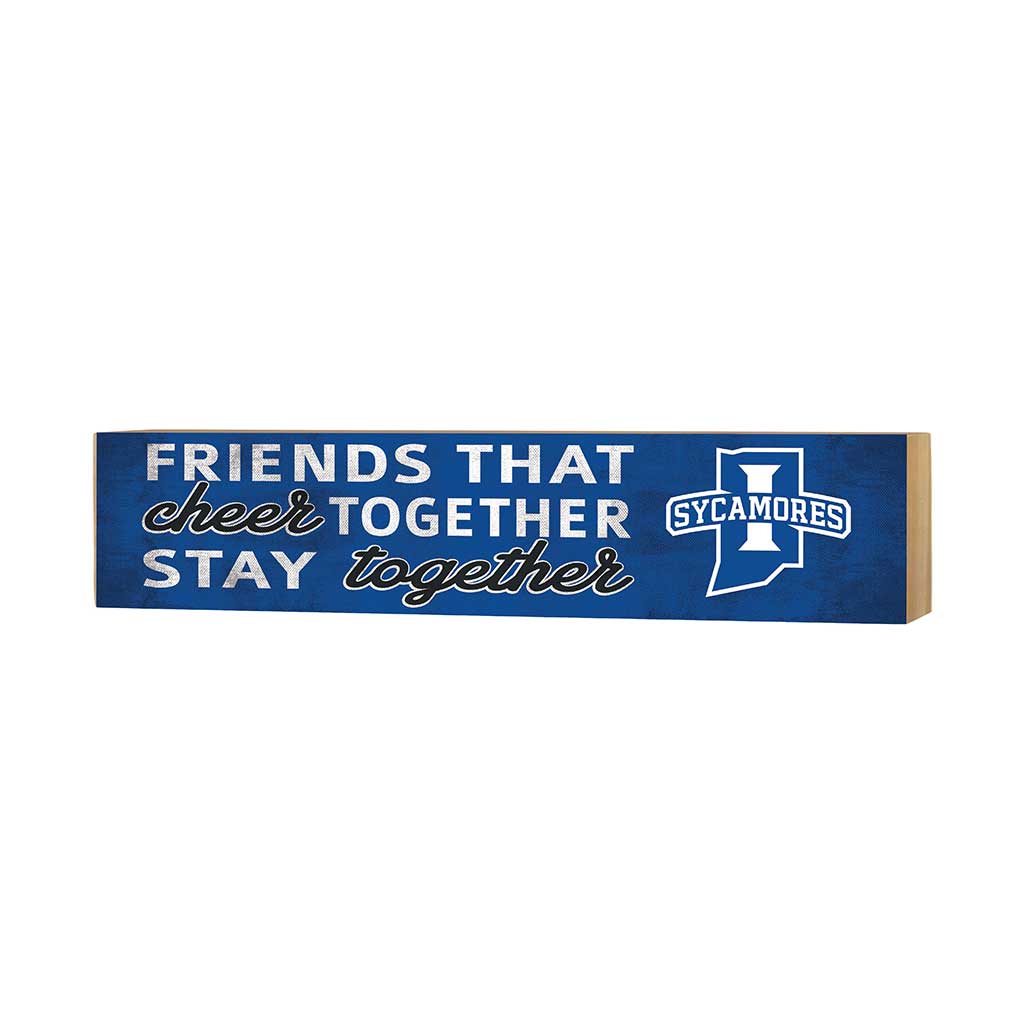 3x13 Block Team Logo Friends That Cheers Indiana State Sycamores