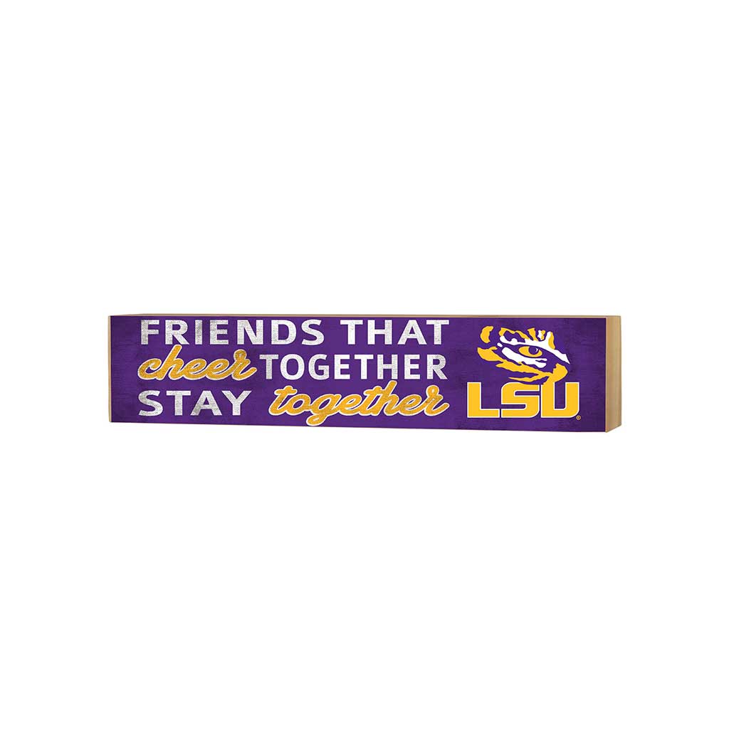 3x13 Block Team Logo Friends That Cheers LSU Fighting Tigers