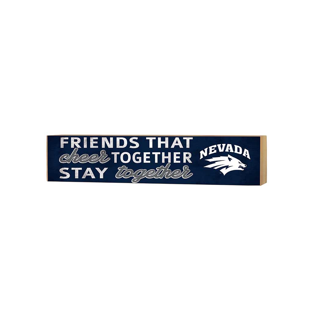 3x13 Block Team Logo Friends That Cheers Nevada Wolf Pack