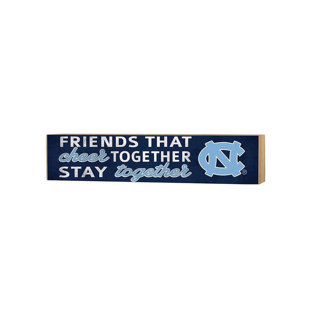 3x13 Block Team Logo Friends That Cheers North Carolina Chapel Hill Tar Heels