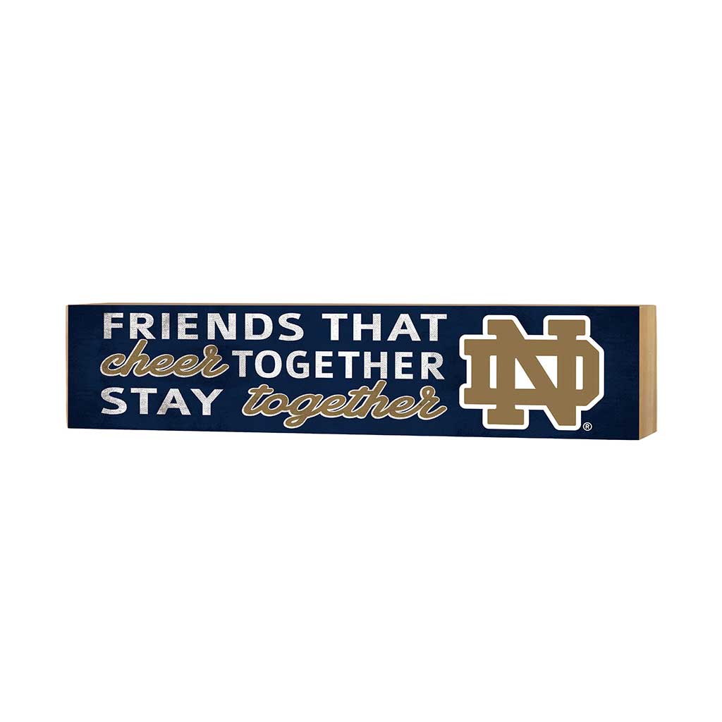 3x13 Block Team Logo Friends That Cheers Notre Dame Fighting Irish