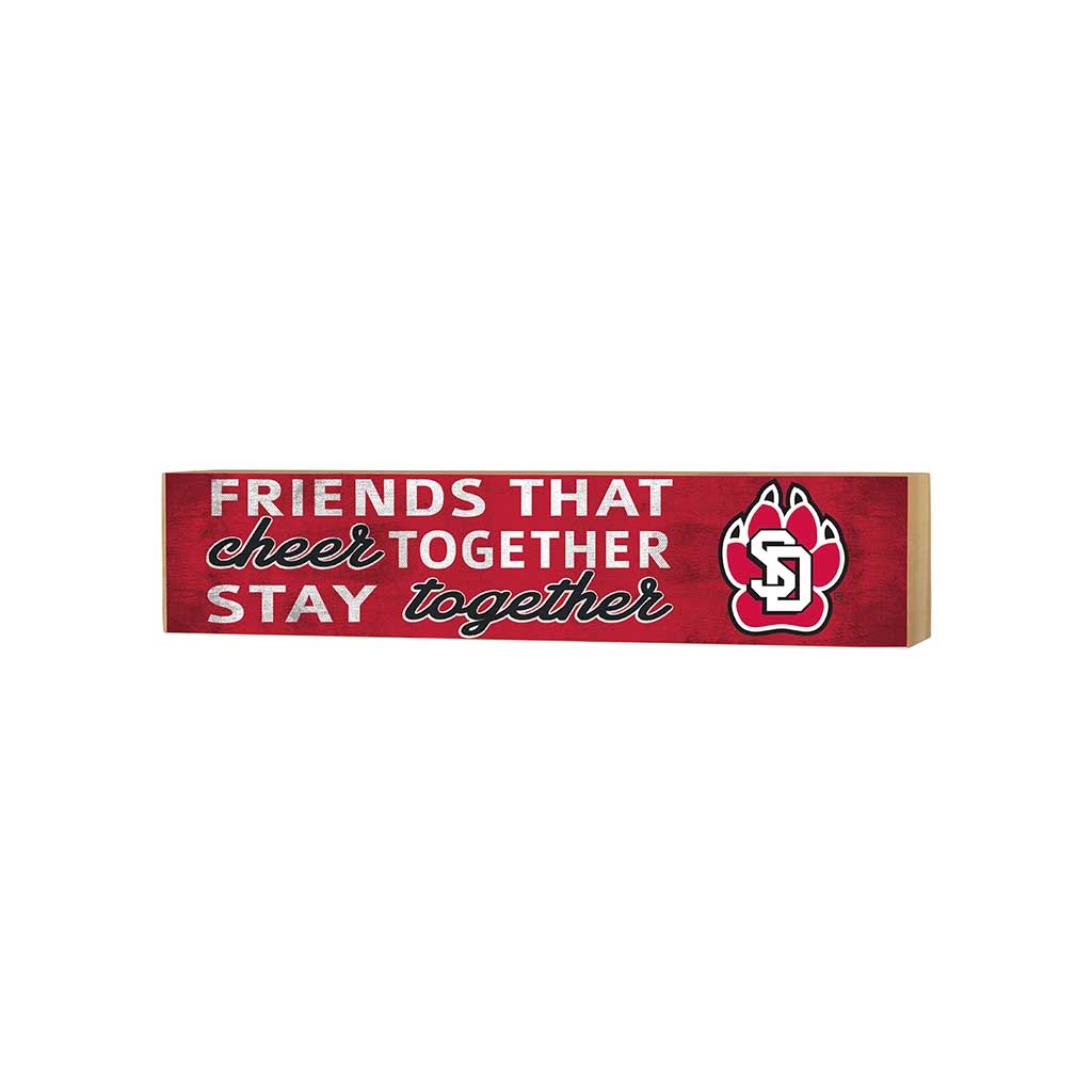 3x13 Block Team Logo Friends That Cheers South Dakota Coyotes