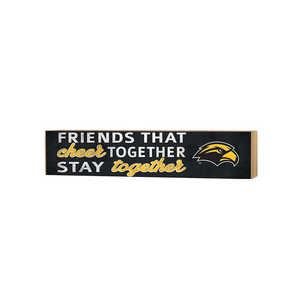 3x13 Block Team Logo Friends That Cheers Southern Mississippi Golden Eagles