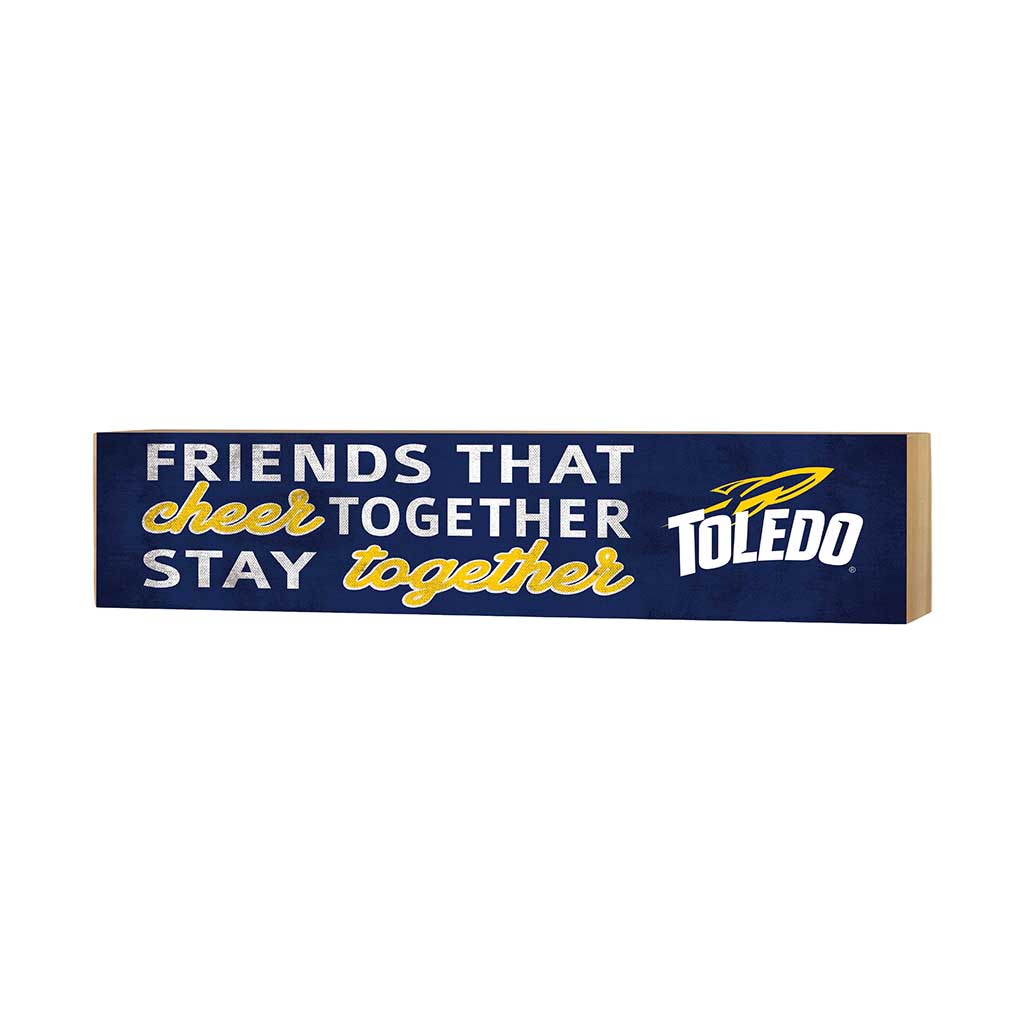 3x13 Block Team Logo Friends That Cheers Toledo Rockets