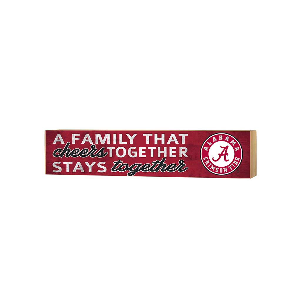 3x13 Block Team Logo Family That Cheers Alabama Crimson Tide