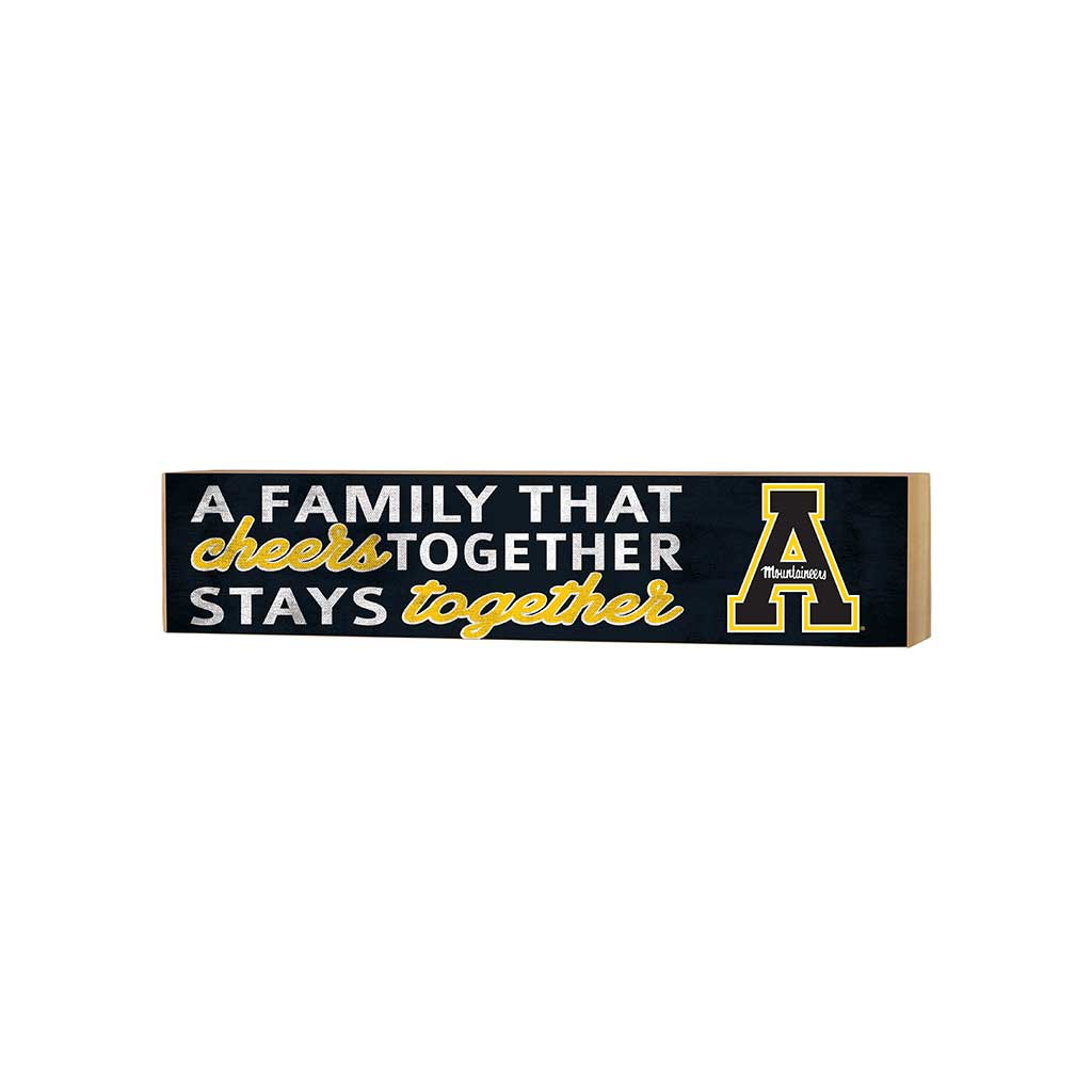 3x13 Block Team Logo Family That Cheers Appalachian State Mountaineers