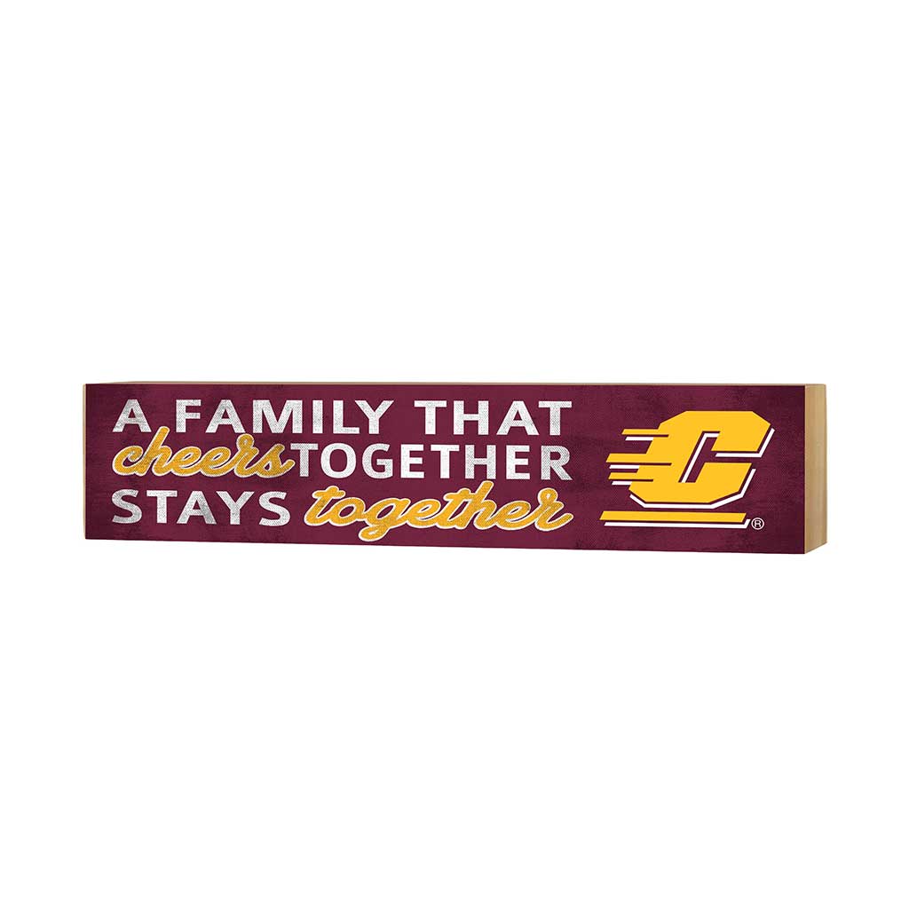 3x13 Block Team Logo Family That Cheers Central Michigan Chippewas