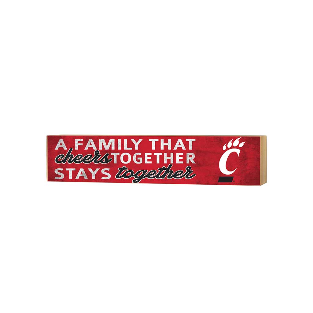 3x13 Block Team Logo Family That Cheers Cincinnati Bearcats