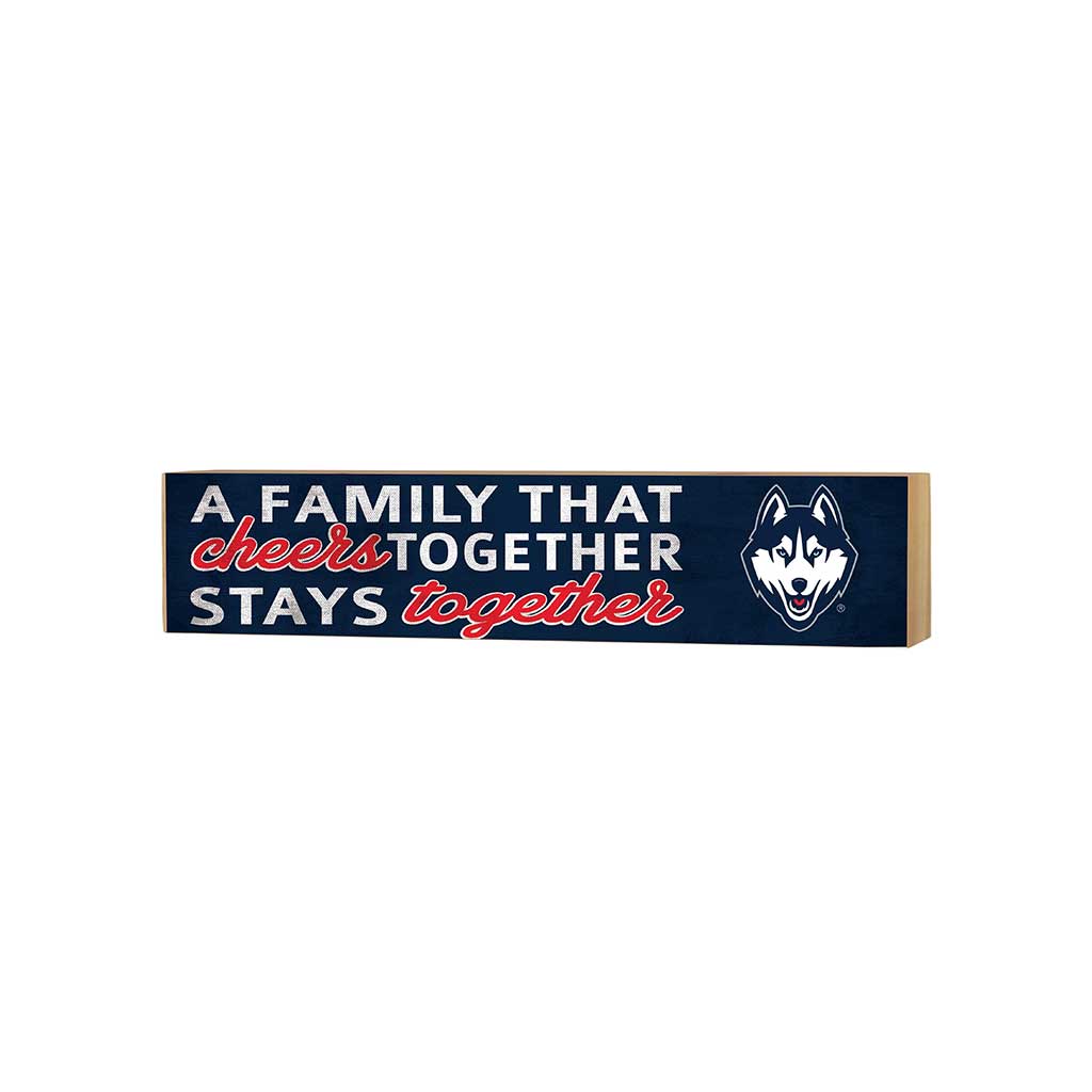 3x13 Block Team Logo Family That Cheers Connecticut Huskies