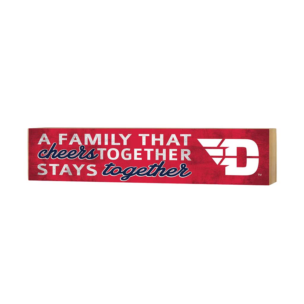 3x13 Block Team Logo Family That Cheers Dayton Flyers