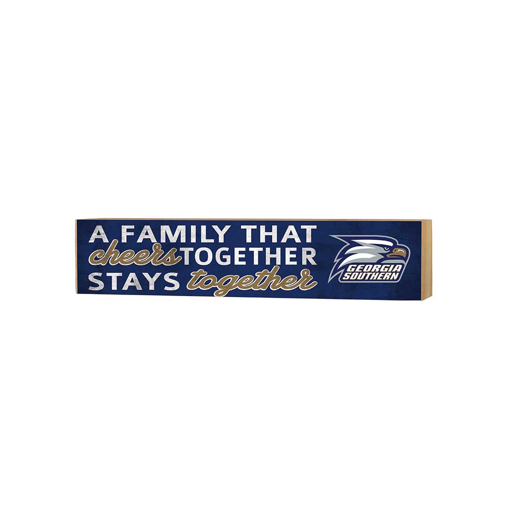 3x13 Block Team Logo Family That Cheers Georgia Southern Eagles