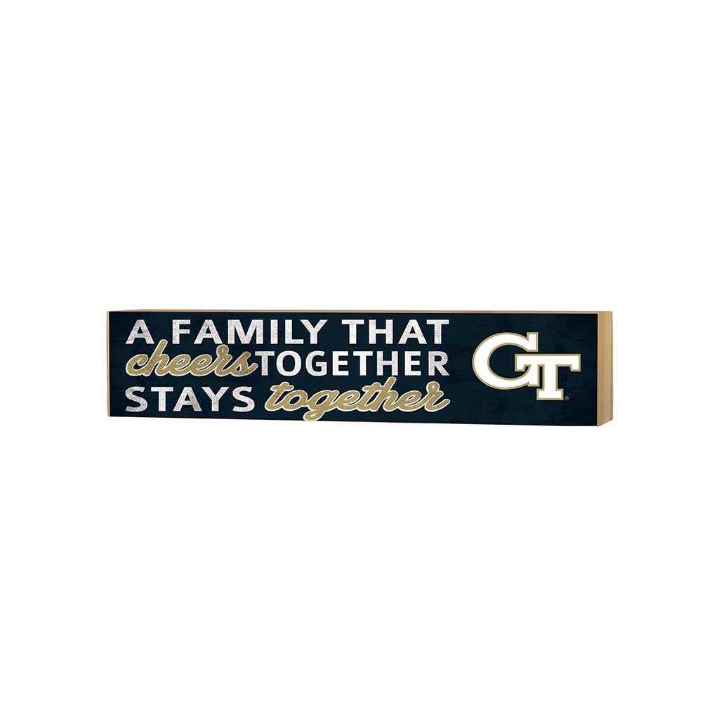 3x13 Block Team Logo Family That Cheers Georgia Tech Yellow Jackets